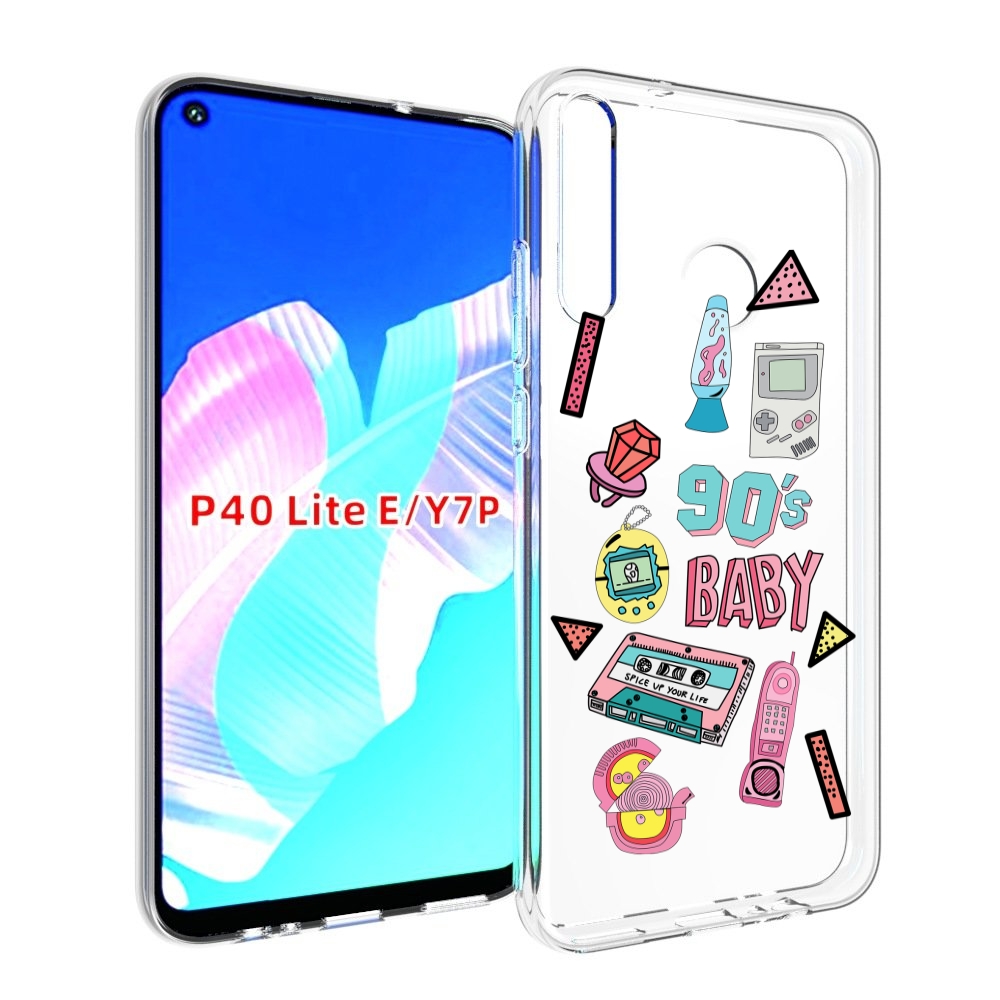 

Чехол бампер MyPads гаджеты-90х для Huawei P40 Lite E, Прозрачный, Tocco