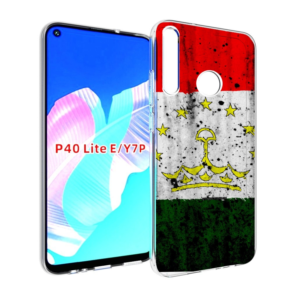 

Чехол бампер MyPads герб флаг таджикистан для Huawei P40 Lite E, Прозрачный, Tocco