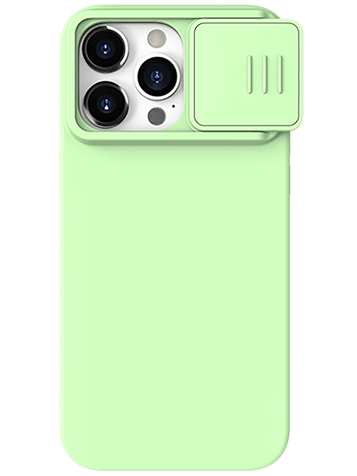 

Чехол Nillkin для iPhone 15 Pro CamShield Silky Silicone Mint Green, Зеленый