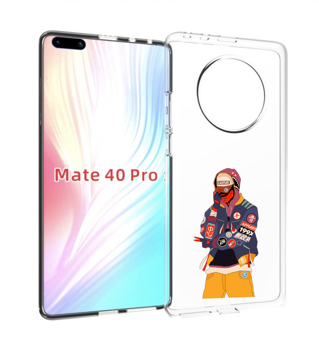 

Чехол MyPads модник для Huawei Mate 40 Pro (NOH-NX9), Прозрачный, Tocco