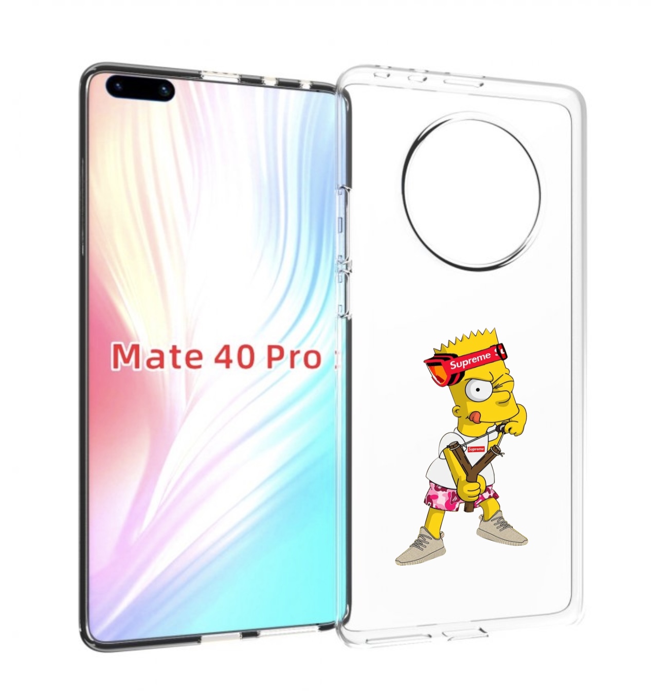 

Чехол MyPads модный-барт-симпсон для Huawei Mate 40 Pro (NOH-NX9), Прозрачный, Tocco
