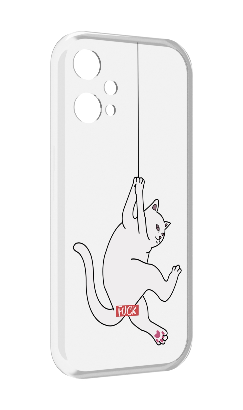 

Чехол MyPads котяра-на-веревке для OnePlus Nord CE 2 Lite 5G, Прозрачный, Tocco
