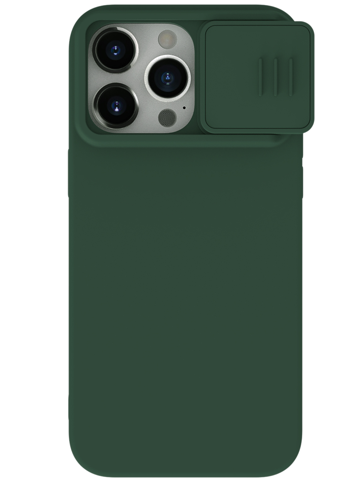 

Чехол Nillkin для iPhone 15 Pro Max CamShield Silky Silicone Foggy Green, Зеленый
