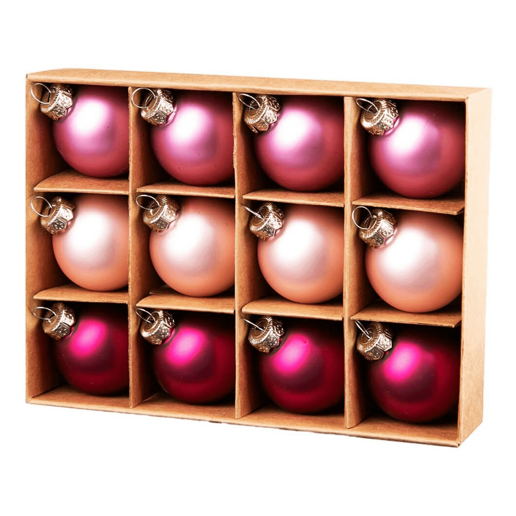 Шары на ель Magic Time Розовые оттенки 4 см 12 шт 429₽