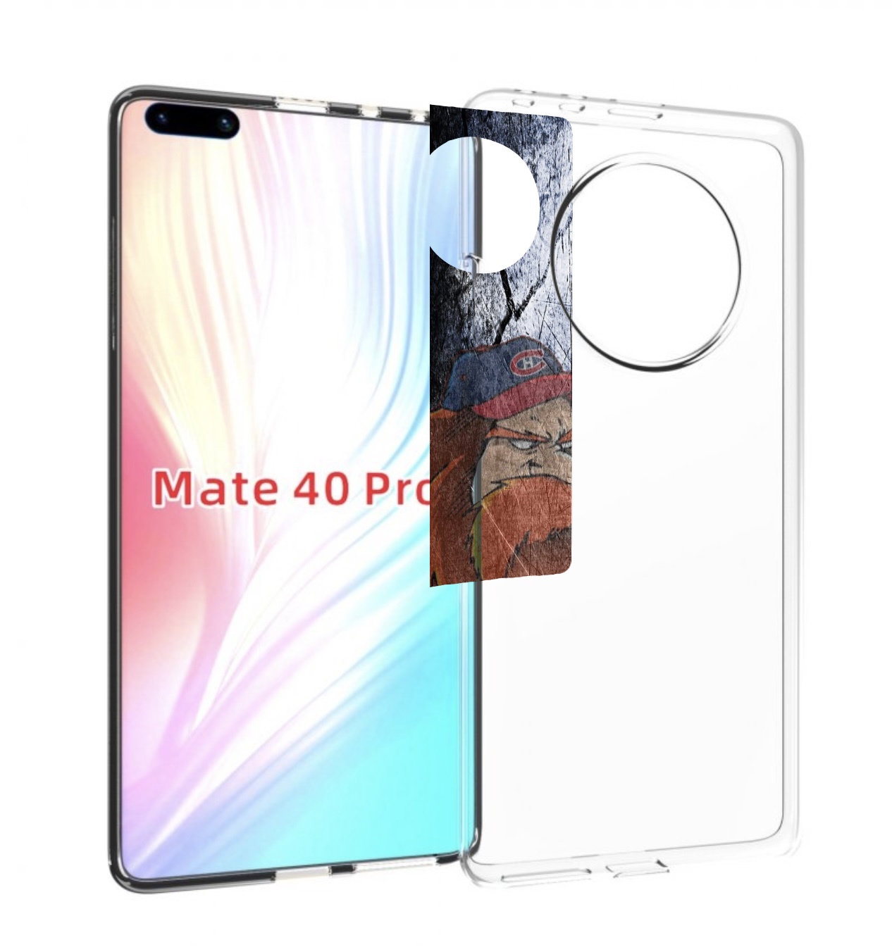 

Чехол MyPads монреаль канадиенс для Huawei Mate 40 Pro (NOH-NX9), Прозрачный, Tocco