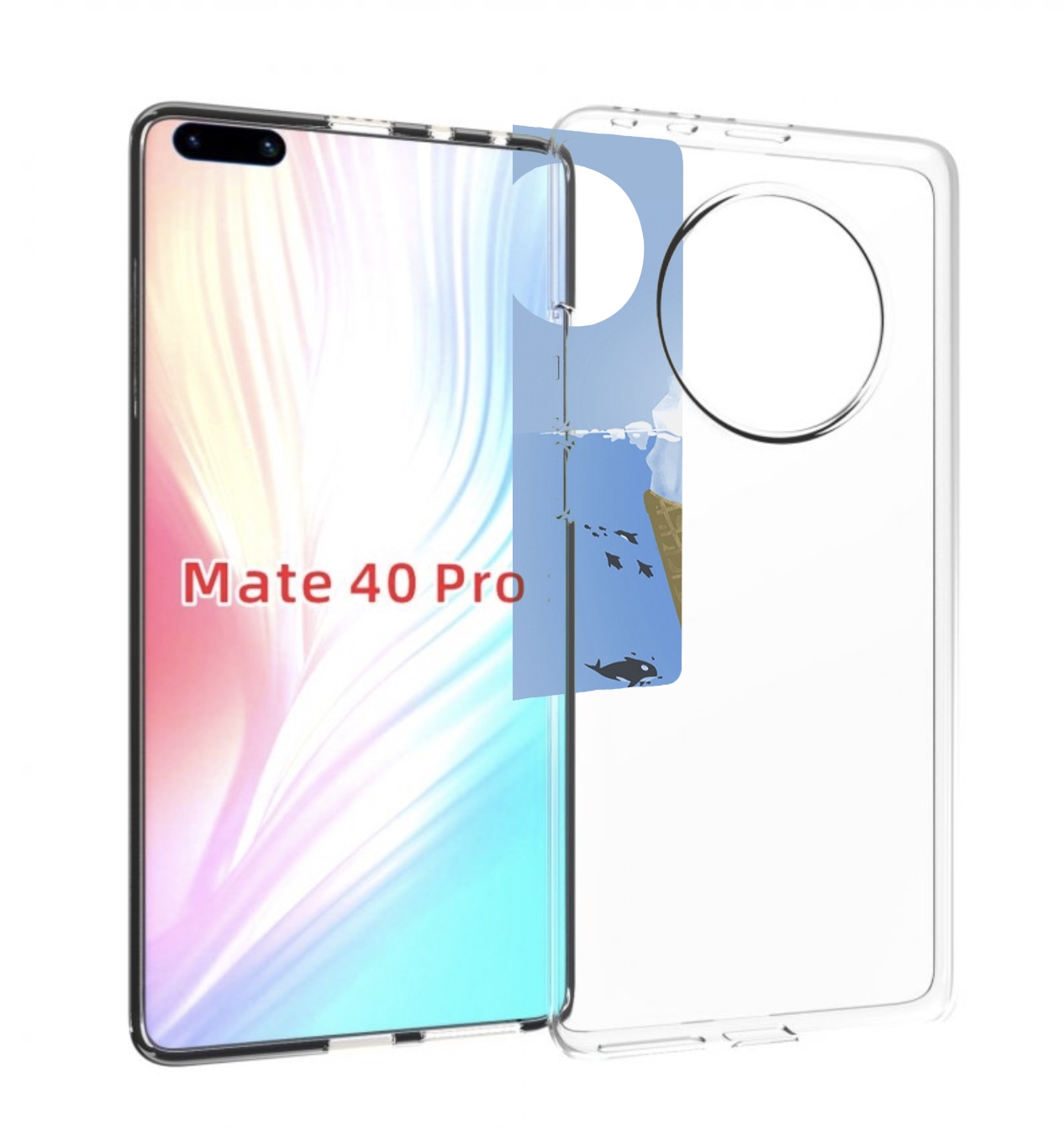 

Чехол MyPads мороженное-у-косаток для Huawei Mate 40 Pro (NOH-NX9), Прозрачный, Tocco