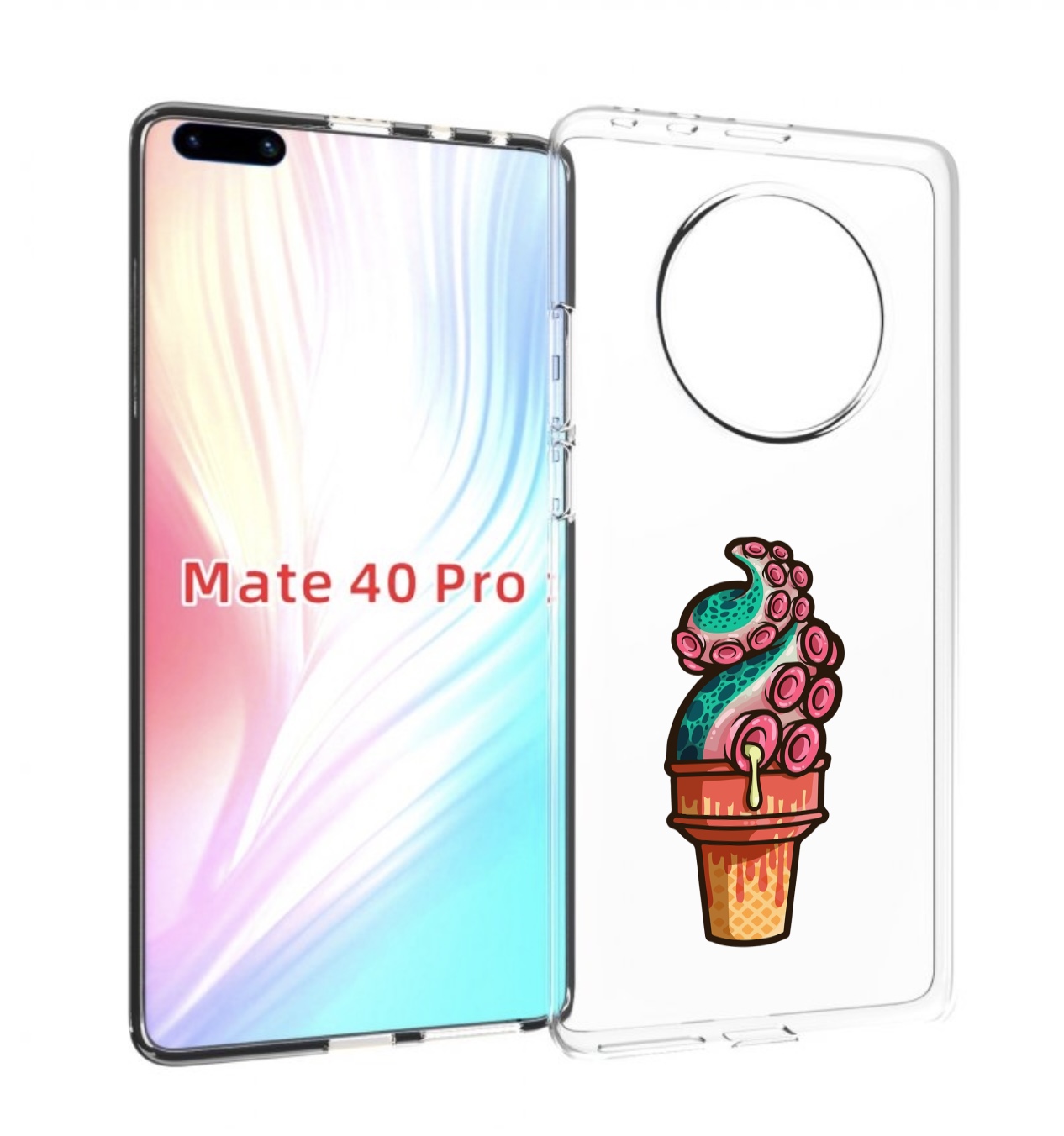 

Чехол MyPads мороженное для Huawei Mate 40 Pro (NOH-NX9), Прозрачный, Tocco