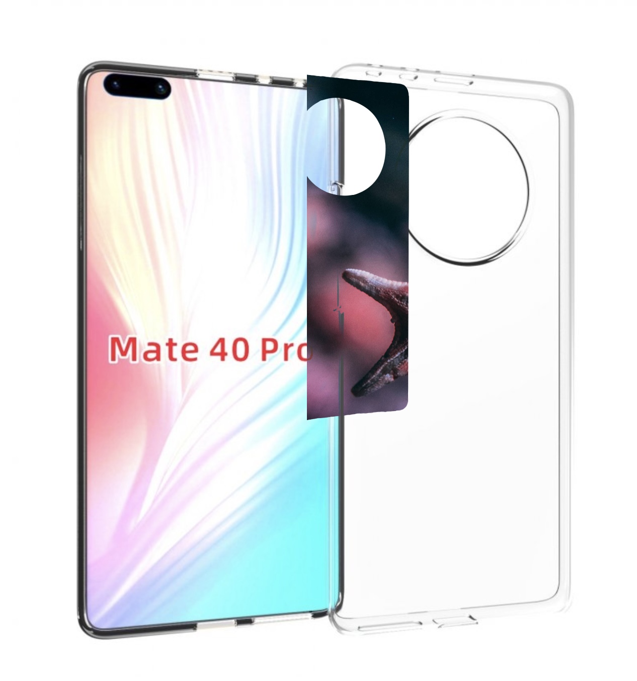 

Чехол MyPads морская-звезда---starfish для Huawei Mate 40 Pro (NOH-NX9), Прозрачный, Tocco