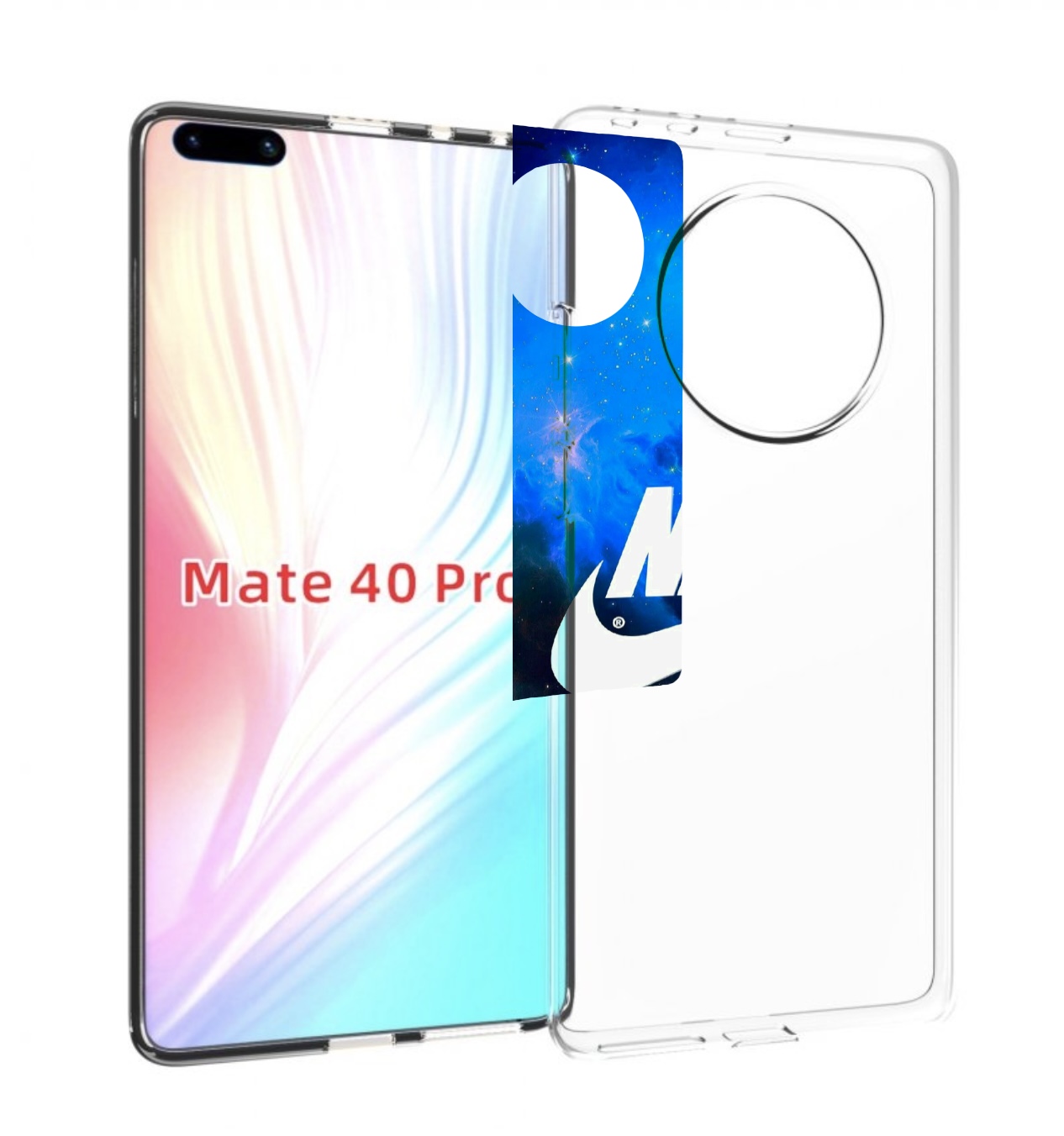 

Чехол MyPads найк в космосе для Huawei Mate 40 Pro (NOH-NX9), Прозрачный, Tocco