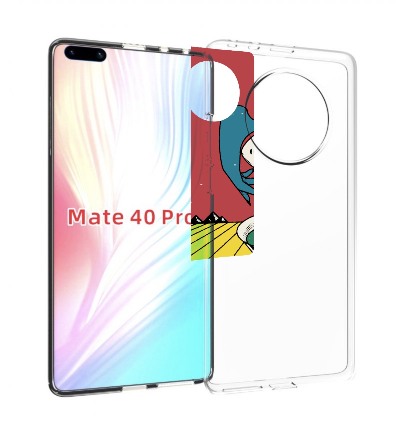 

Чехол MyPads необычный напиток для Huawei Mate 40 Pro (NOH-NX9), Прозрачный, Tocco