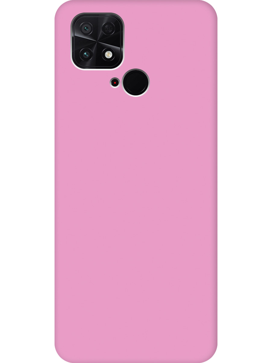 

Силиконовый чехол на Xiaomi Poco C40 матовый розовый, 740187921