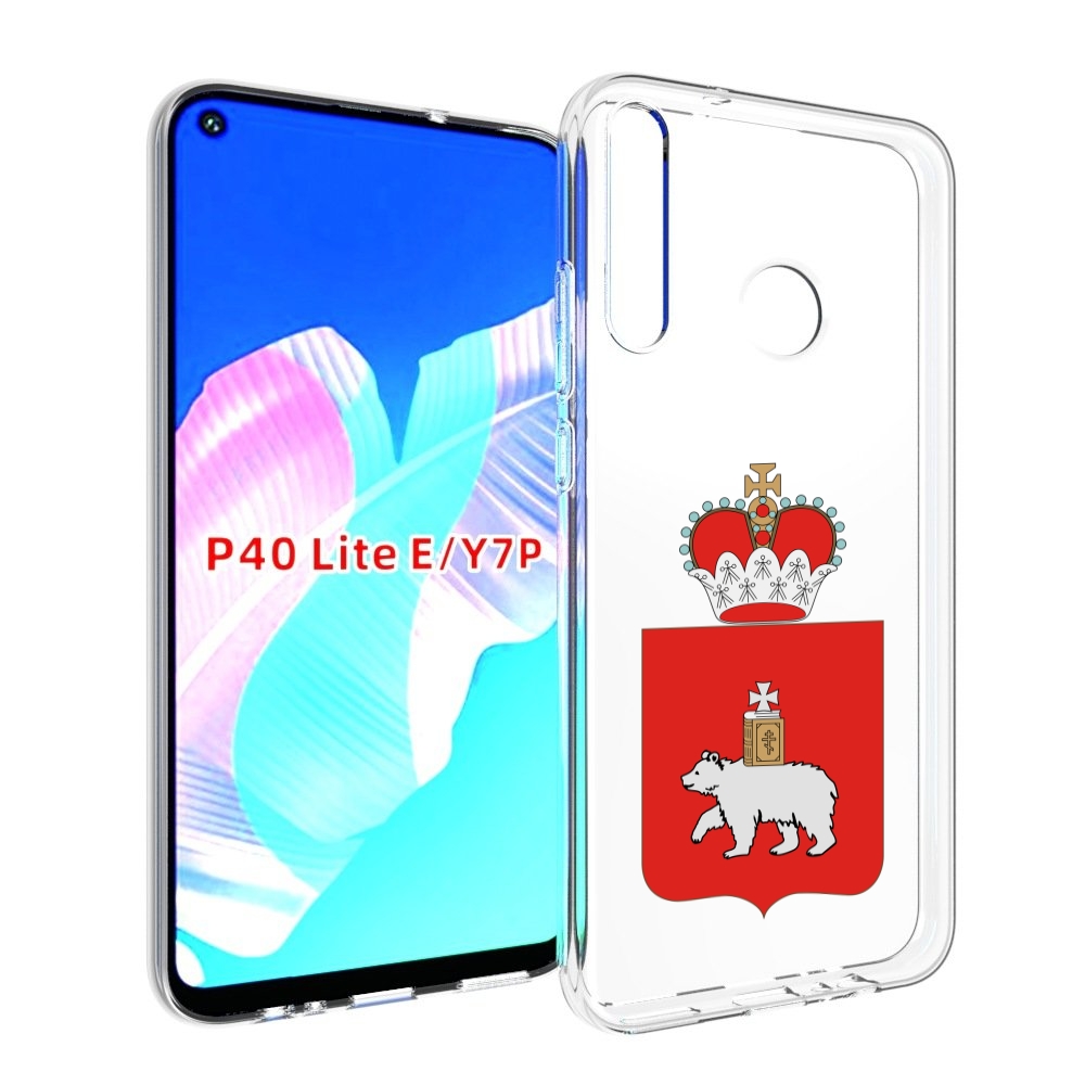 

Чехол бампер MyPads герб-пермскии-краи для Huawei P40 Lite E, Прозрачный, Tocco
