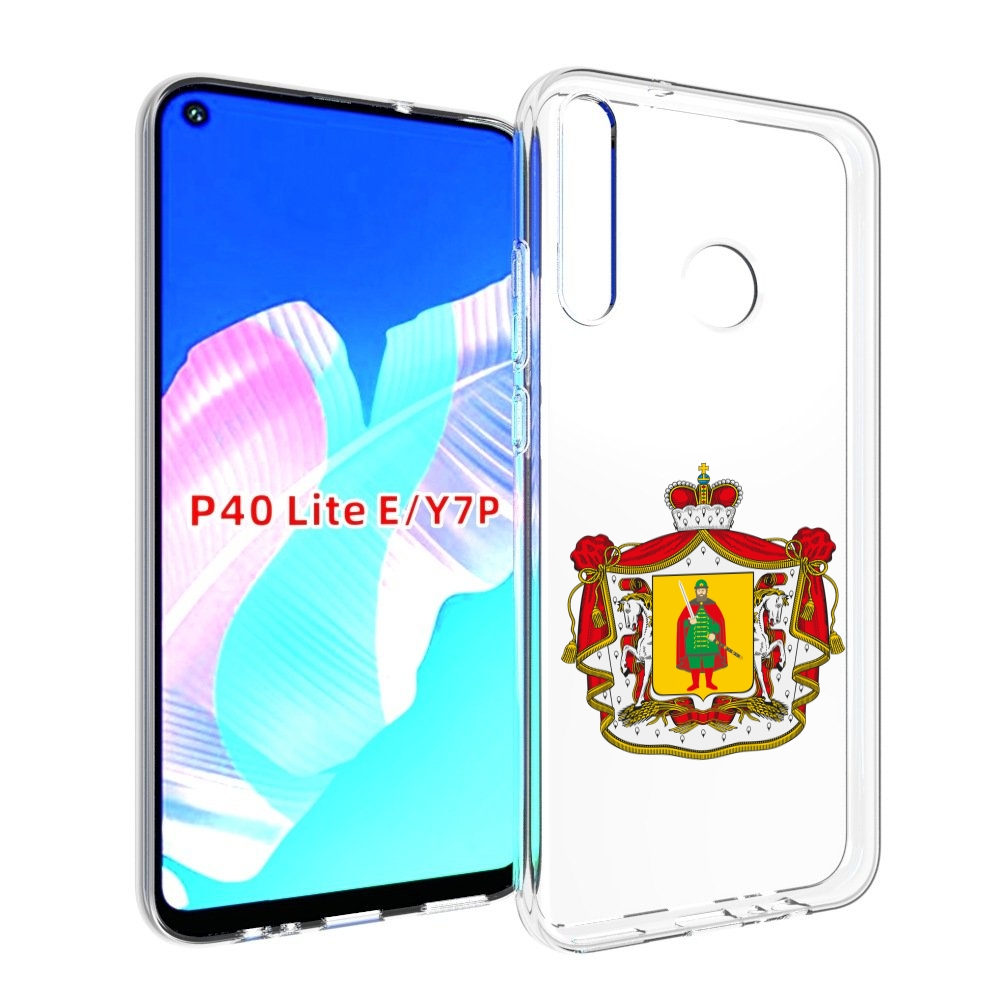 

Чехол бампер MyPads герб-рязанская-область для Huawei P40 Lite E, Прозрачный, Tocco