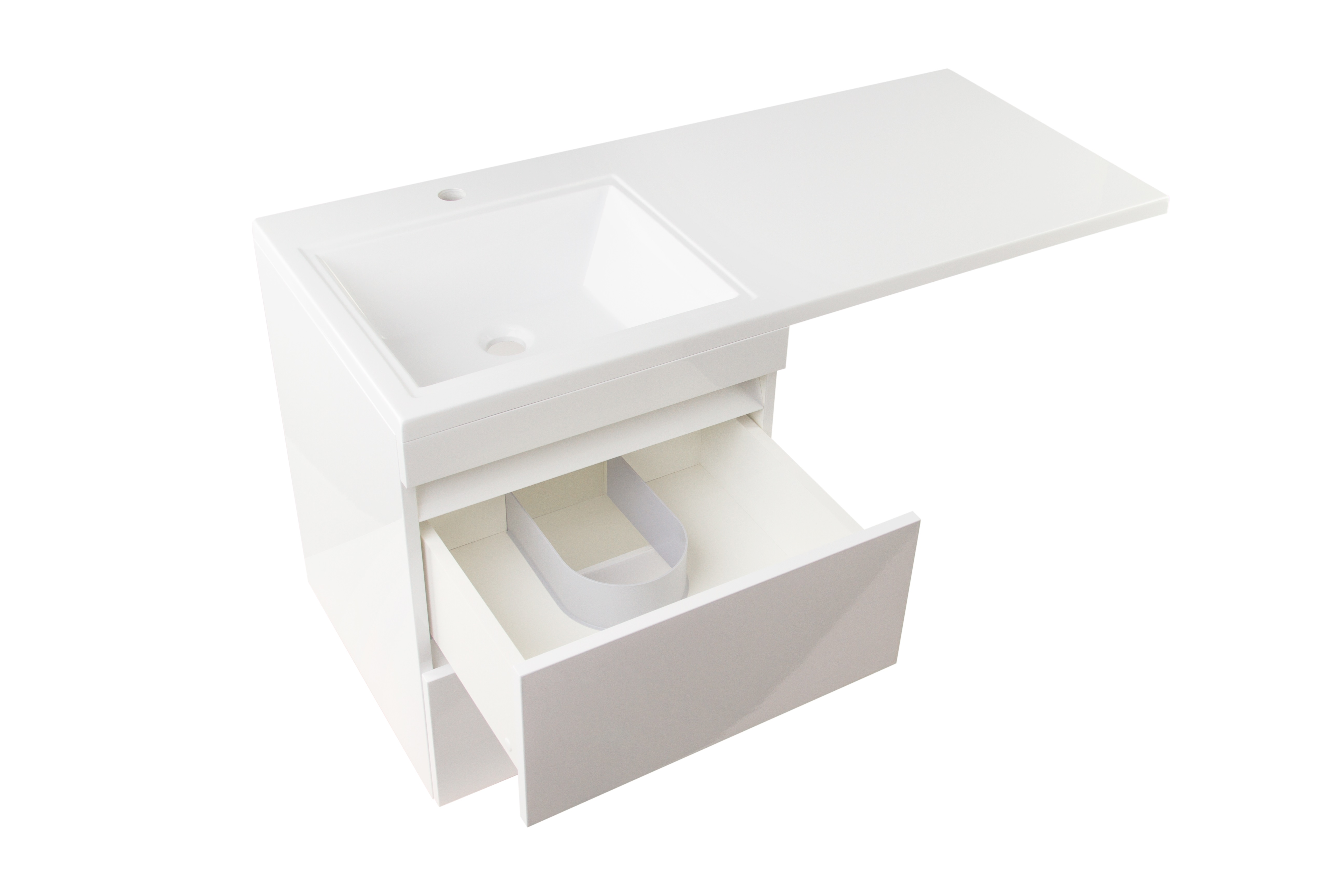 

Style Line Тумба с раковиной Style Line El Fante Даллас 115 подвесная, 2 ящика, Люкс белая