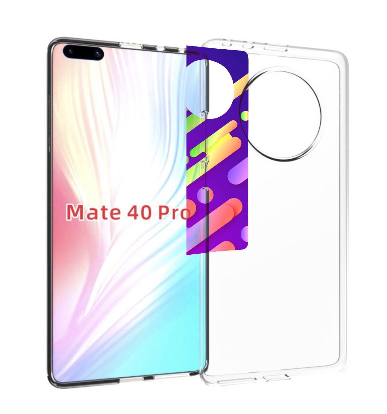 

Чехол MyPads неоновый-фон для Huawei Mate 40 Pro (NOH-NX9), Прозрачный, Tocco