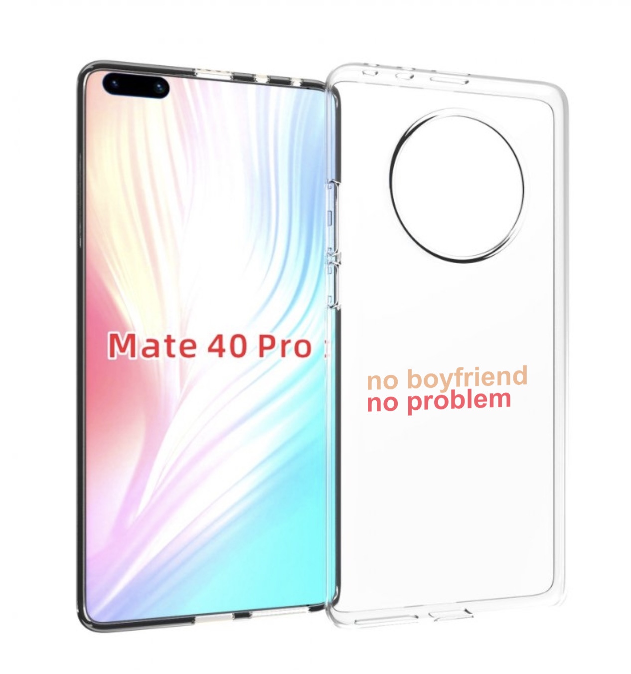 

Чехол MyPads нет-парня-нет-проблем для Huawei Mate 40 Pro (NOH-NX9), Прозрачный, Tocco