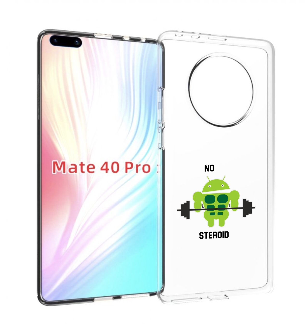 

Чехол MyPads нет-стероидам для Huawei Mate 40 Pro (NOH-NX9), Прозрачный, Tocco