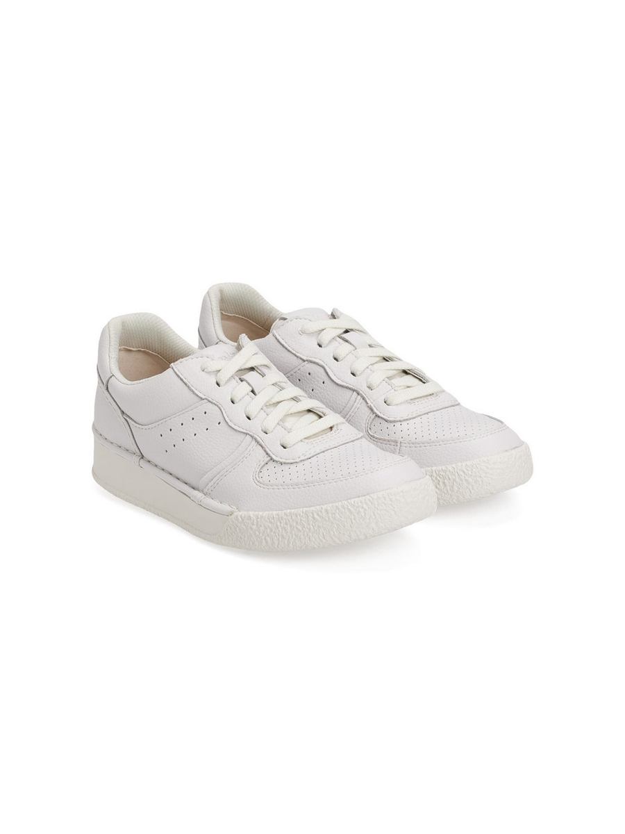 

Кеды женские Clarks 1390210 белые 37 EU, Белый, 001390210