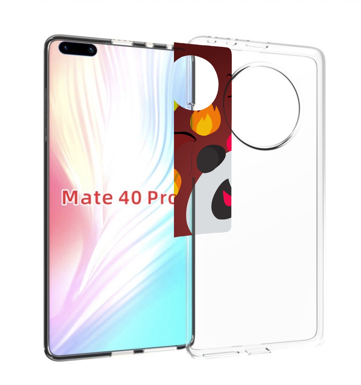 

Чехол MyPads огненная-панда для Huawei Mate 40 Pro (NOH-NX9), Прозрачный, Tocco