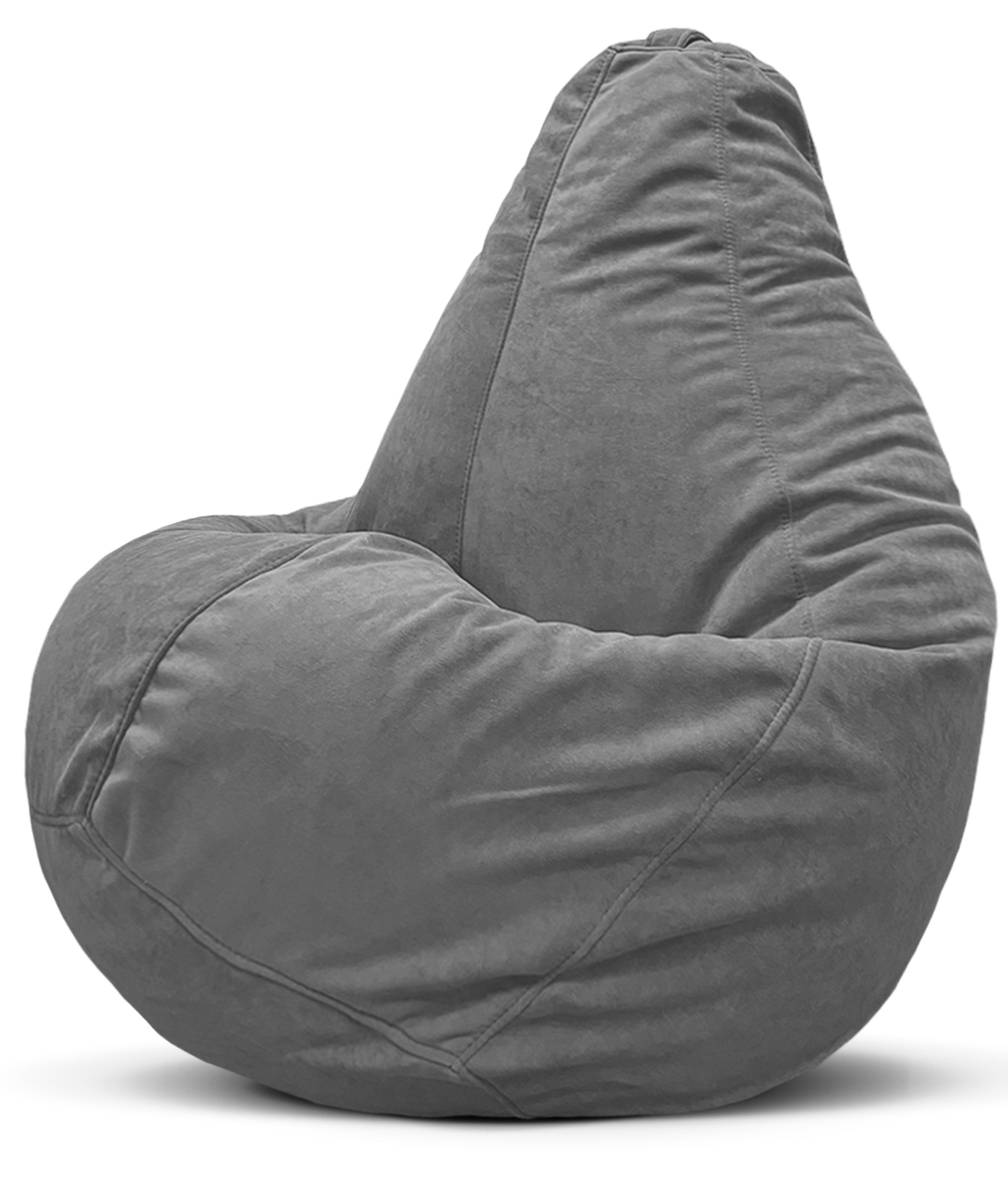 

Чехол для кресла мешка XXXXL внешний велюр, серый