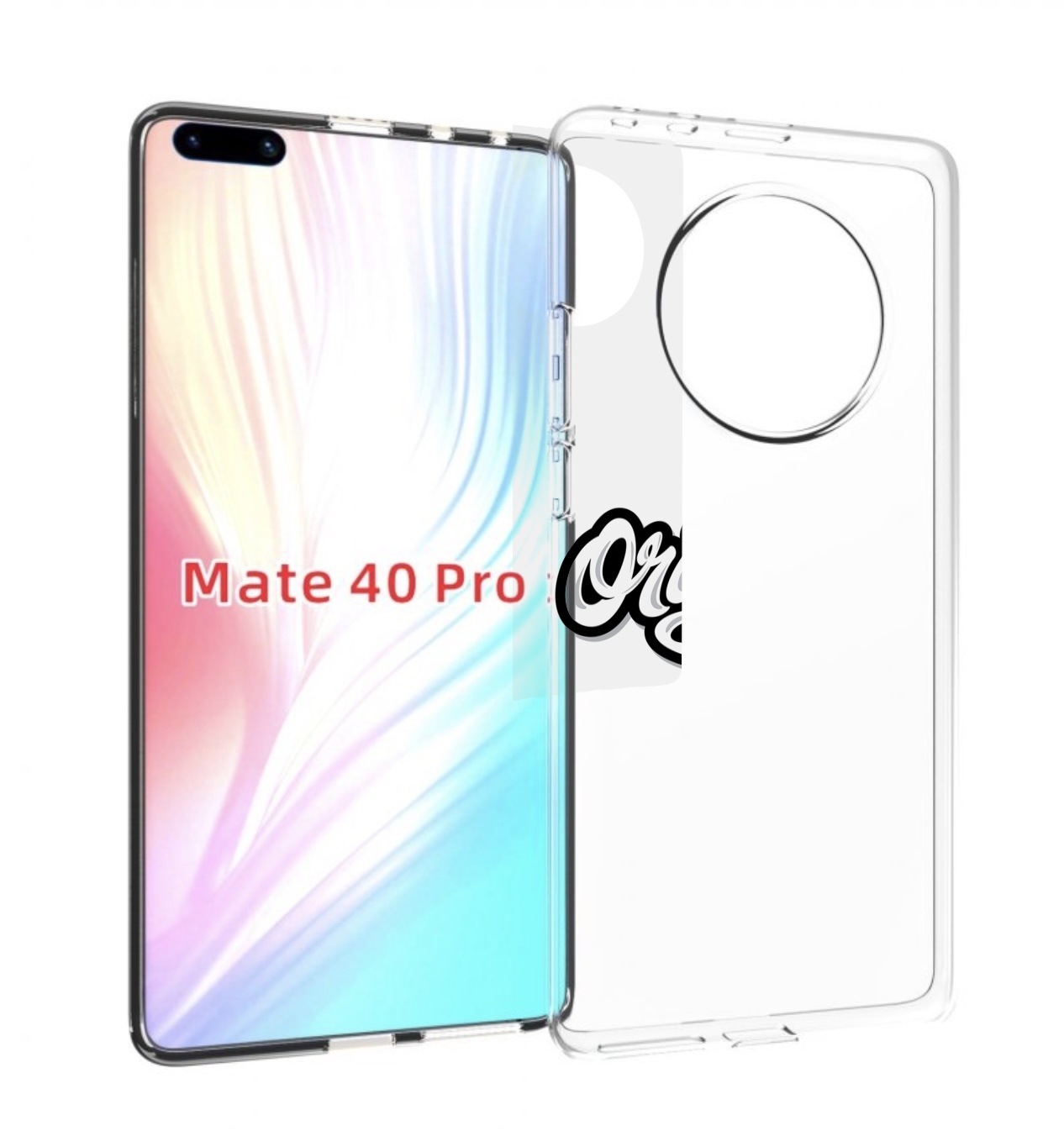 

Чехол MyPads оригинал-надпись для Huawei Mate 40 Pro (NOH-NX9), Прозрачный, Tocco