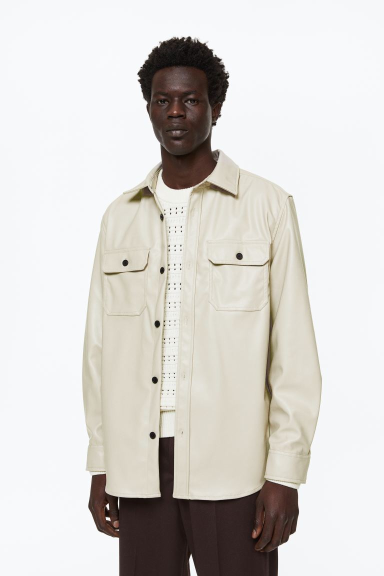 

Рубашка мужская H&M 1111130002 бежевая M (доставка из-за рубежа), Бежевый, 1111130002