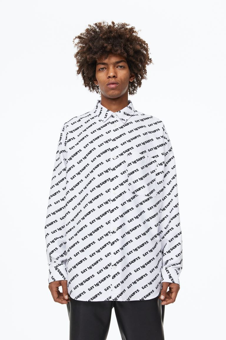 

Рубашка мужская H&M 1111244001 белая XL (доставка из-за рубежа), Белый, 1111244001