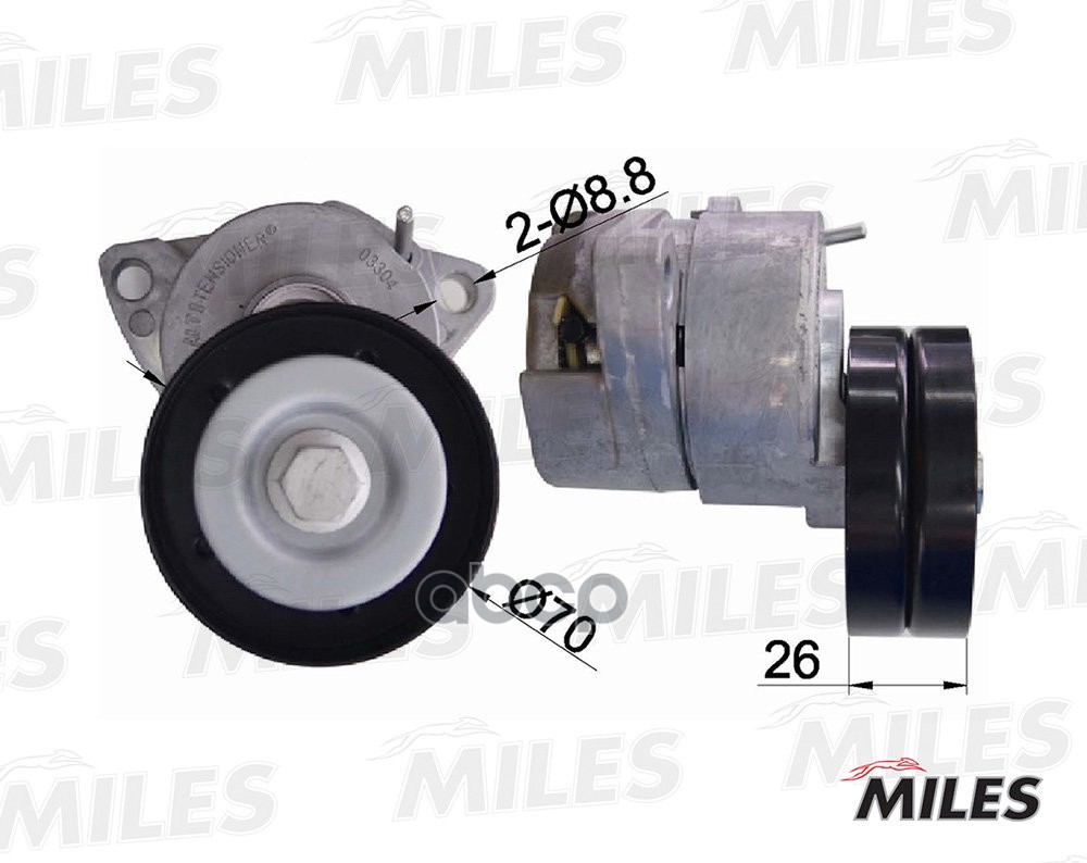 

Натяжитель Ремня Приводного Opel/Gm Miles арт. AG00313