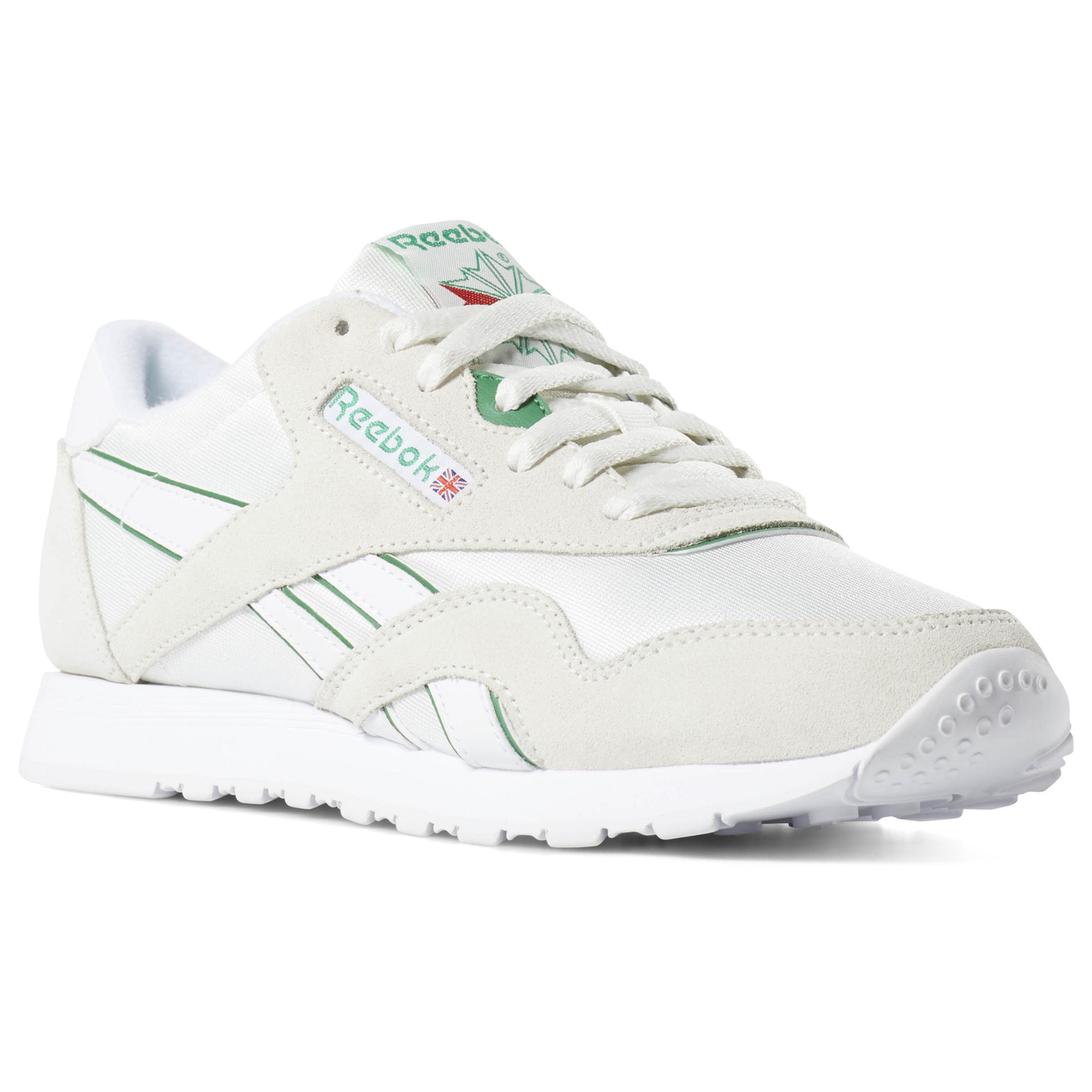 фото Кроссовки женские reebok cl nylon зеленые 36 ru