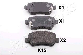 

Тормозные колодки Japanparts дисковые Ppk12Af