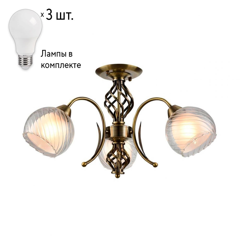 

Люстра с лампочками Arte Lamp Dolcemente A1607PL-3AB+Lamps
