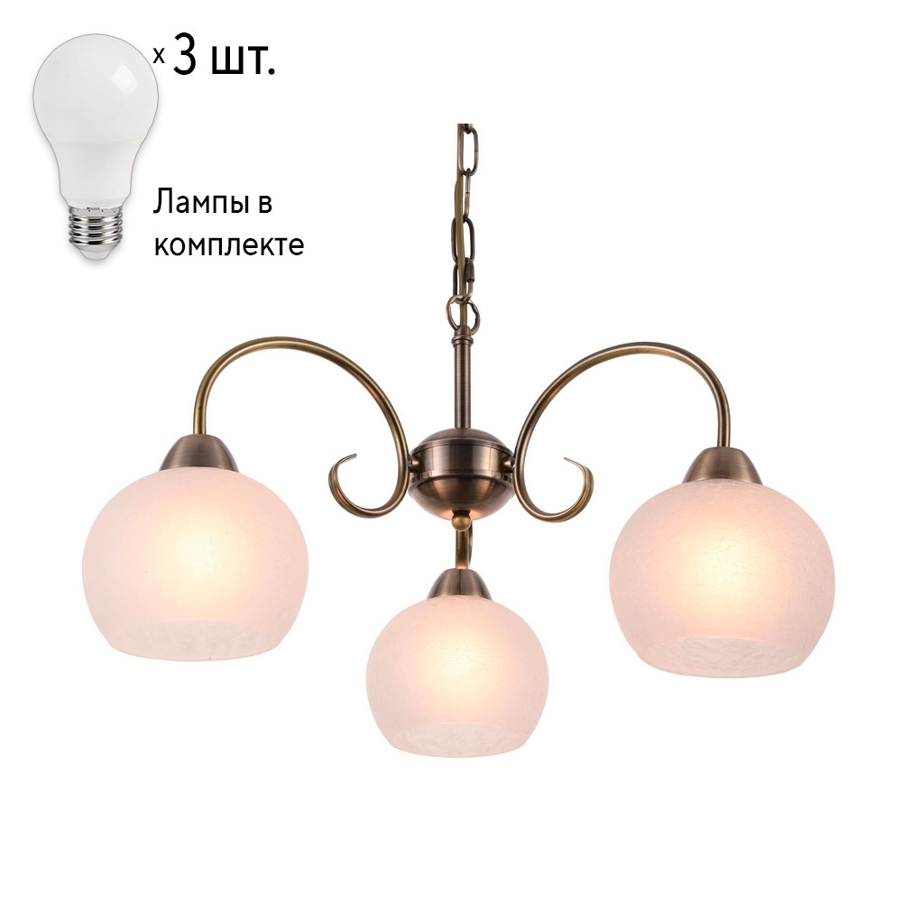 

Люстра Combo Lustr с лампочками Arte Lamp Margo A9317LM-3AB+Lamps 388727