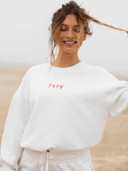 

Свитшот женский Roxy ERJFT04482 белый 34, ERJFT04482