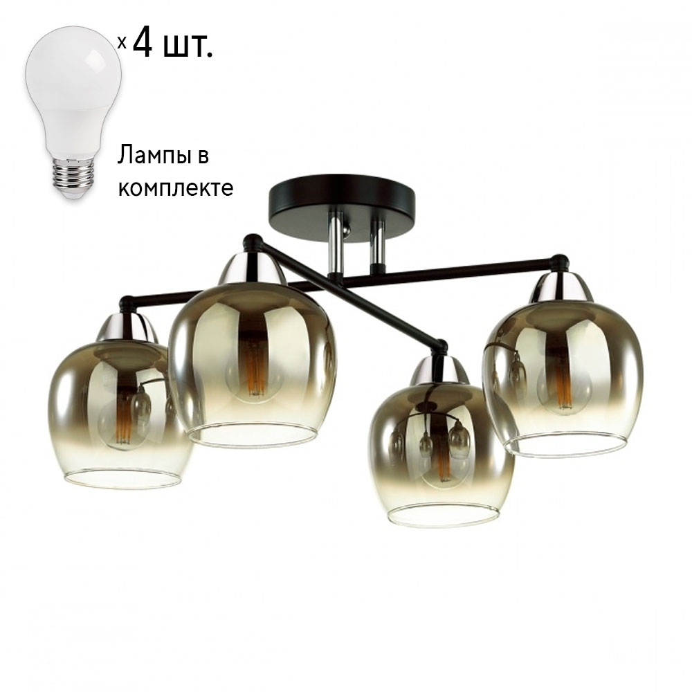

Люстра Combo Lustr с лампочками Lumion Desiree 5224/4C+Lamps