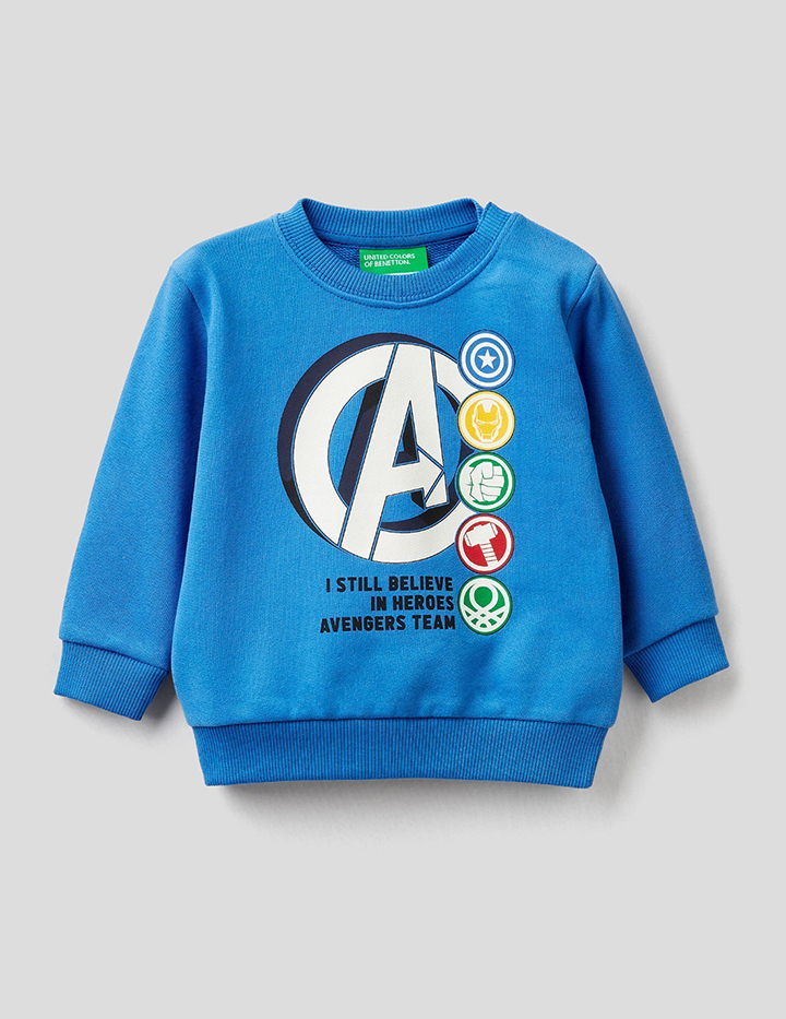 

Свитшот для мальчиков Benetton цв. синий р.98, 21A_3J74C15EF