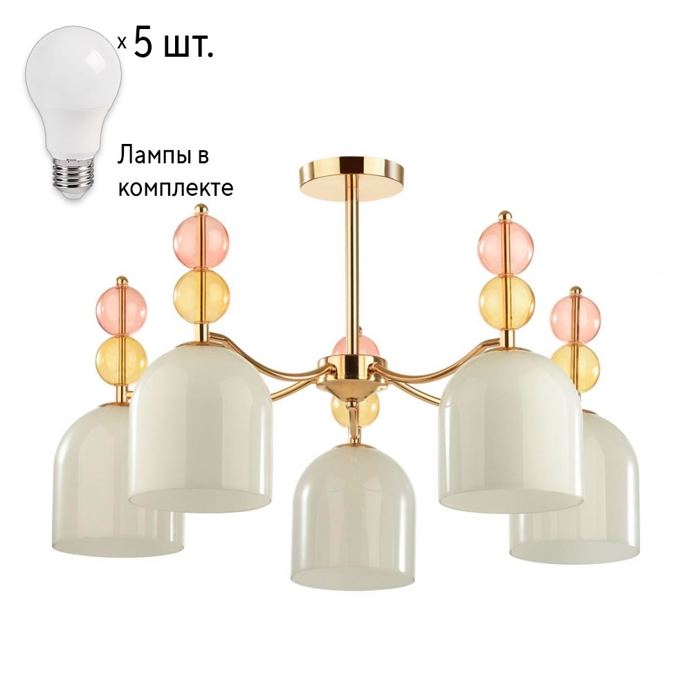 

Люстра Combo Lustr с лампочками Lumion Gillian 4589/5C+Lamps