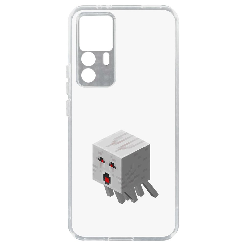 

Чехол-накладка Кейс Minecraft-Гаст для Xiaomi 12T, Прозрачный