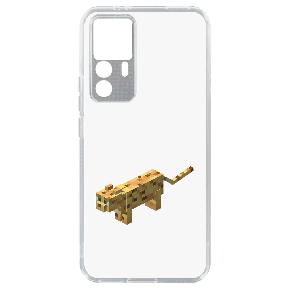 

Чехол-накладка Кейс Minecraft-Оцелот для Xiaomi 12T, Прозрачный