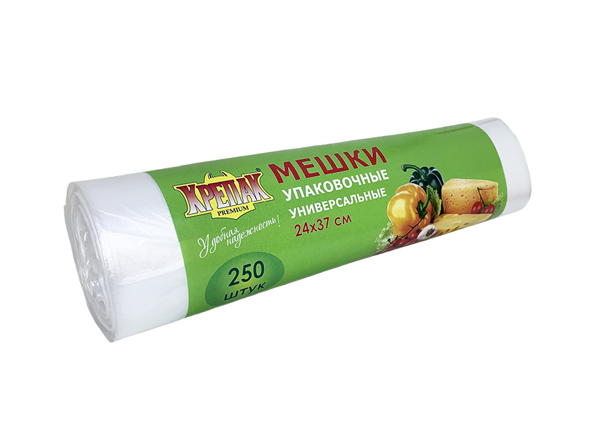 

Пакеты фасовочные для хранения продуктов Крепак 24 х 37 см 250 шт х 1 рул, Прозрачный, 24 х 37 см, 250 шт х 1 рул