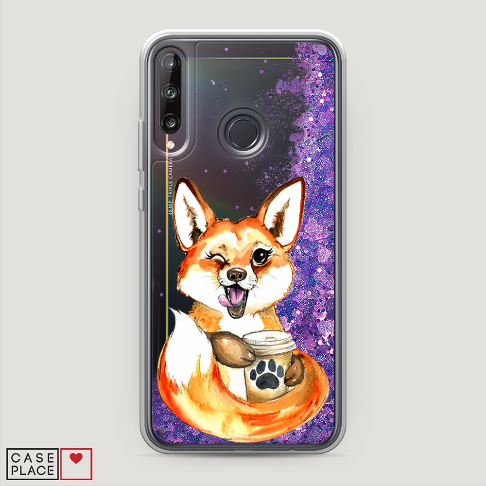 

Чехол Awog "Подмигивающая лиса с кофе" на Huawei P40 lite E/Honor 9C/Y7p, 6103392-1