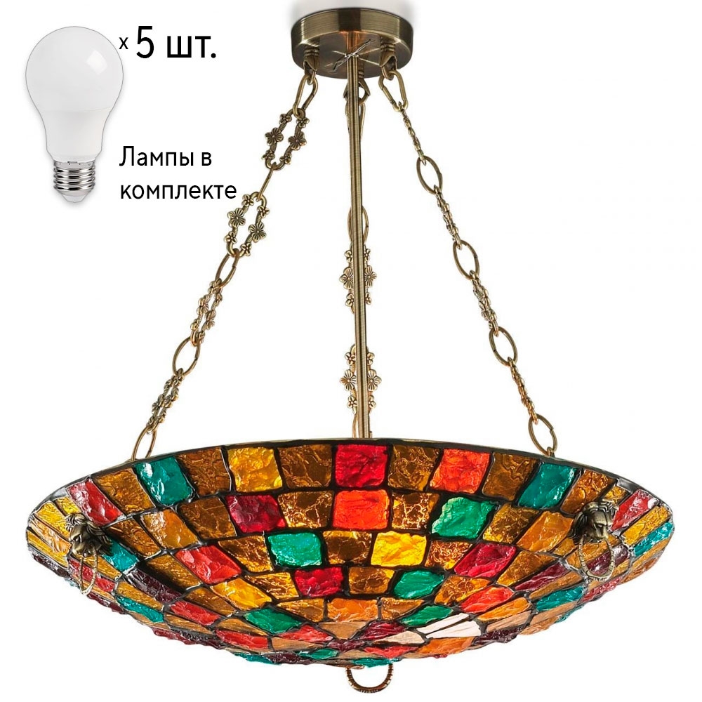 

Люстра Combo Lustr с лампочками Odeon Light Velute 2094/5C+Lamps