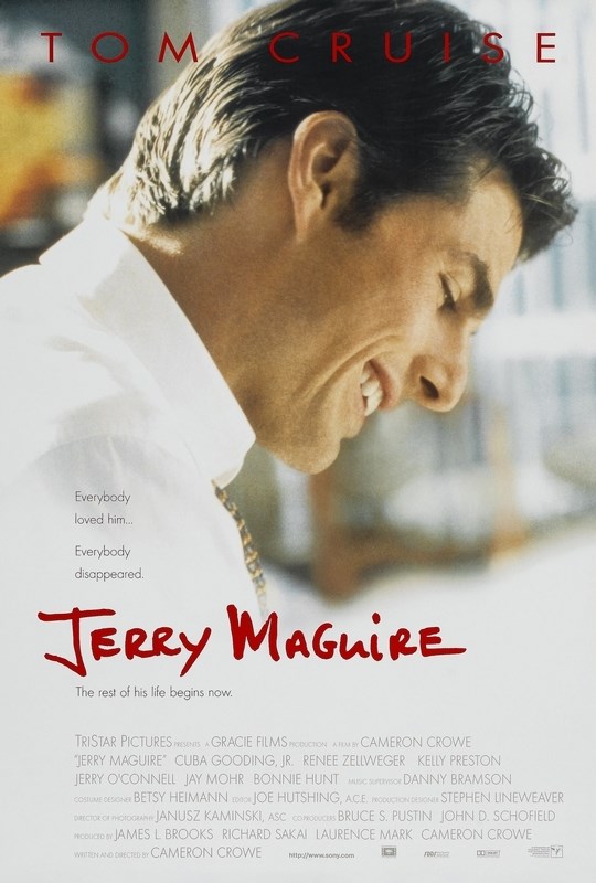 

Постер к фильму "Джерри Магуайер" (Jerry Maguire) Оригинальный 68,6x101,6 см