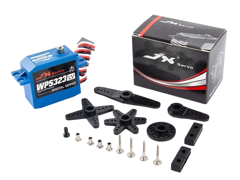 

Сервомашинка цифровая JX Servo WP-5323LV, 53г/23/0.14/6V влагозащищенная, WP-5323LV