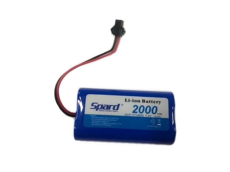 

Аккумулятор Li-Ion Spard 7,4V 2000mAh+PCM+SMP для игрушек, Y18650SMP