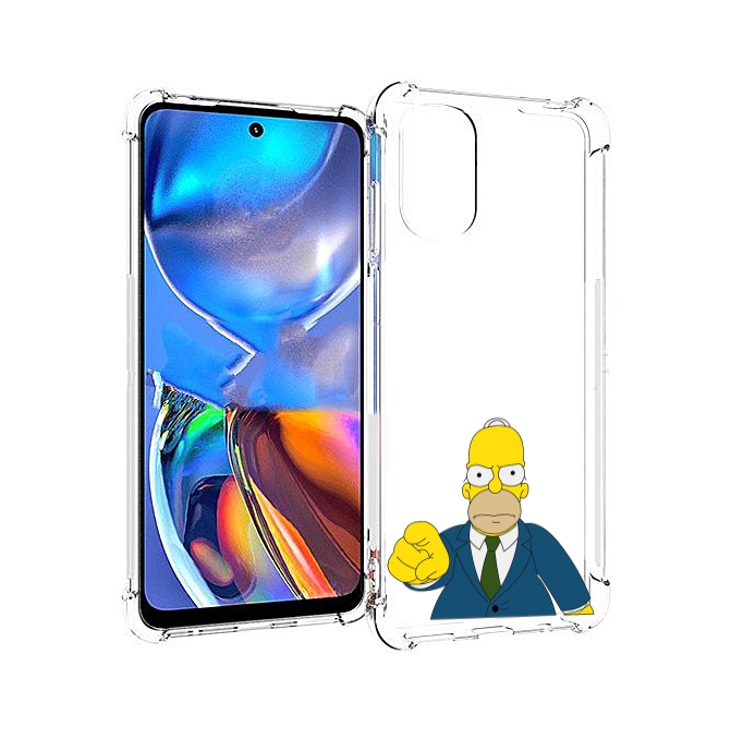 

Чехол MyPads гомер-злой для Motorola Moto E32, Прозрачный, Tocco