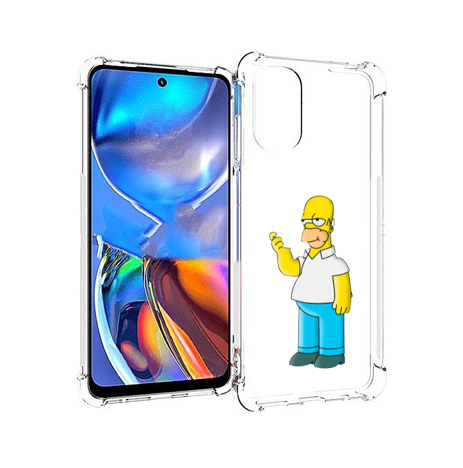 

Чехол MyPads гомер-симпсон для Motorola Moto E32, Прозрачный, Tocco
