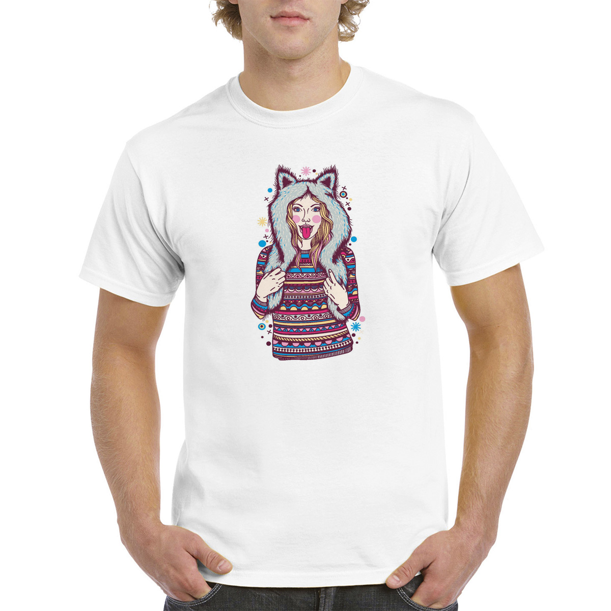 

Футболка унисекс CoolPodarok M0113611 белая 56 RU, Белый, M0113611
