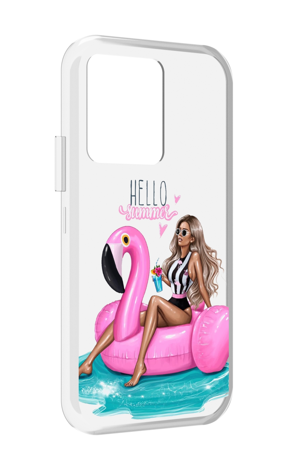 

Чехол MyPads Hello-summer для Vivo iQOO 10, Прозрачный, Tocco