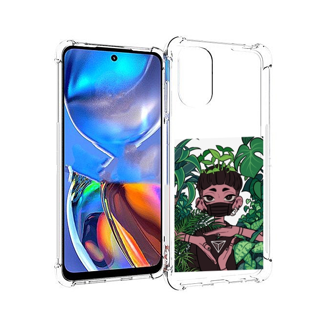 

Чехол MyPads девушка в природе женский для Motorola Moto E32, Прозрачный, Tocco