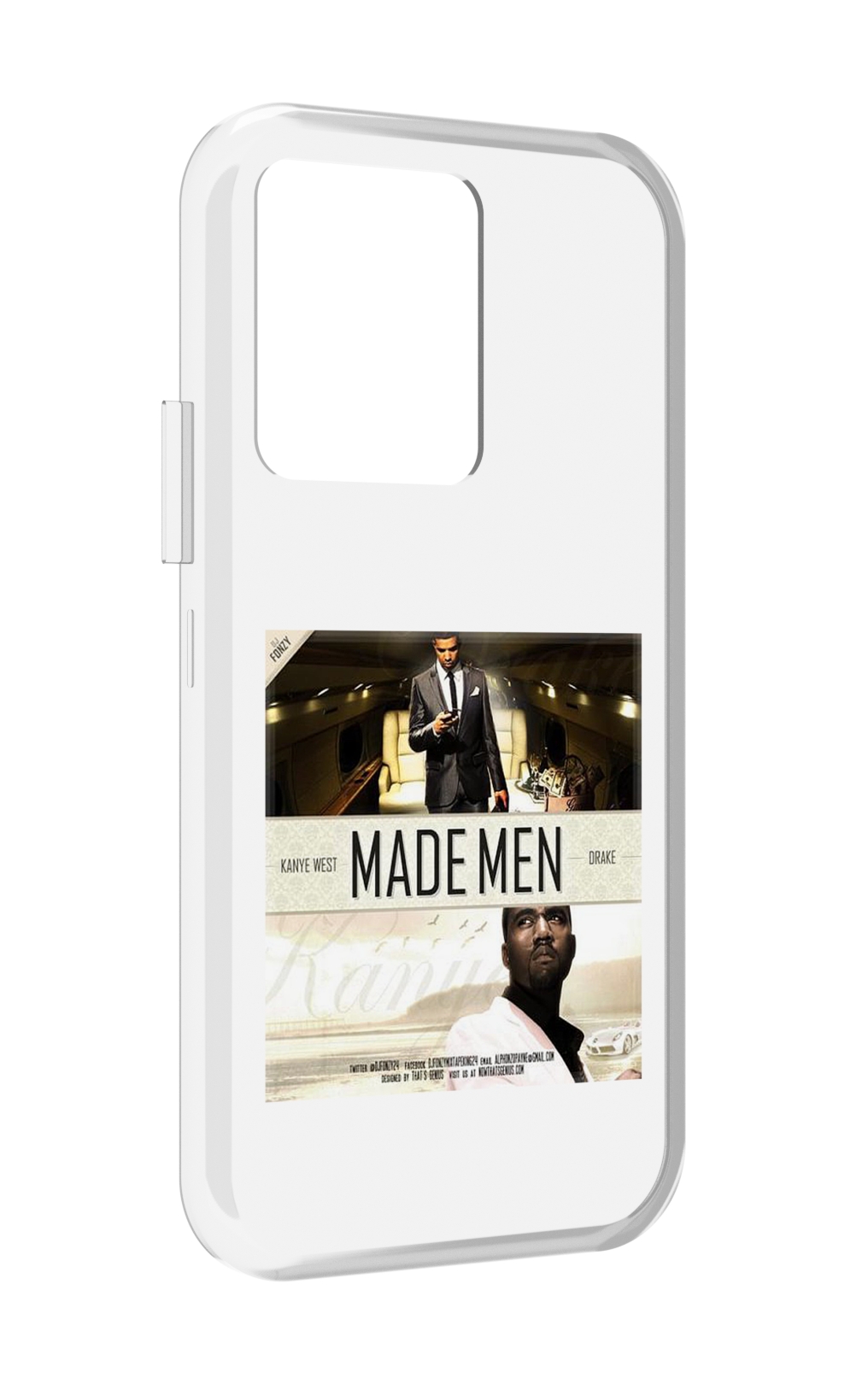 

Чехол MyPads Kanye West & Drake - Made Men для Vivo iQOO 10, Прозрачный, Tocco